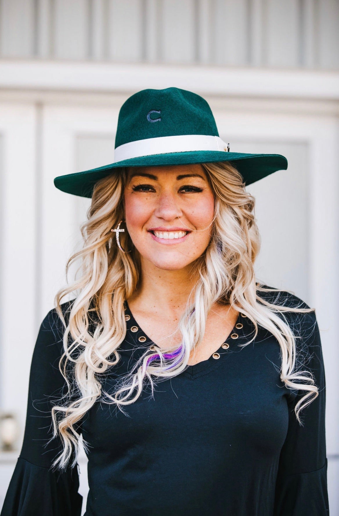 Charlie 1 Horse Felt Hat -Green